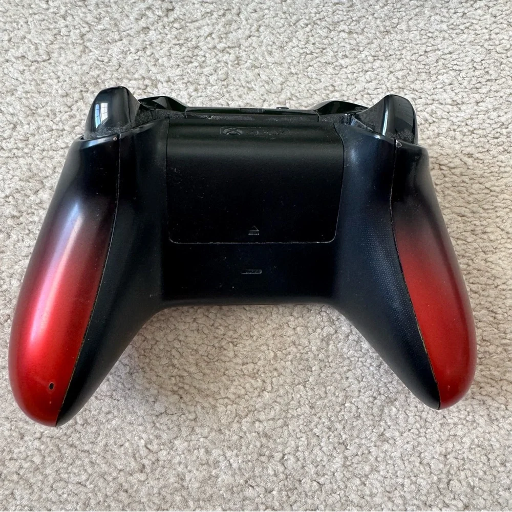 Red/Black Wireless Microsoft Xbox One Controller Model 1708: Untested/for parts
